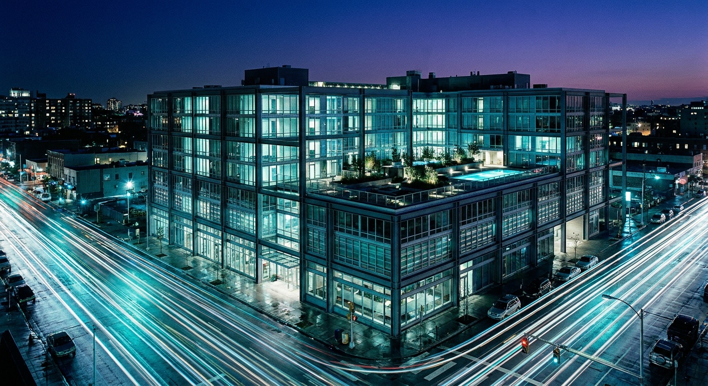Modern multifamily building